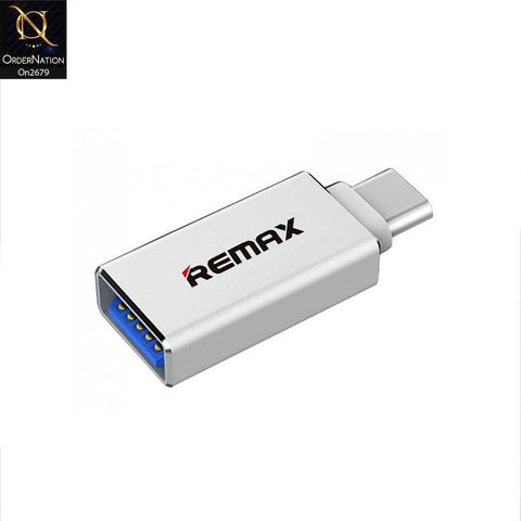 Silver - Remax Type-C RA-OTG1 Adapter RA-OTG1-C