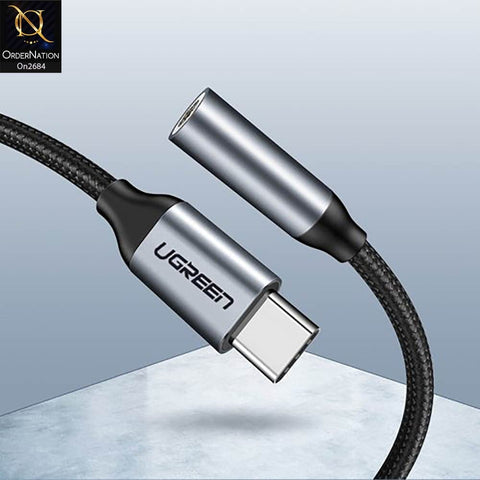 Black - UGREEN 30632 USB C To 3.5mm Aux Female Audio Cable