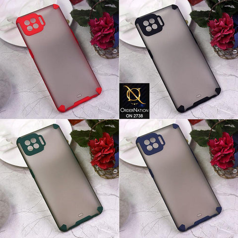 Vivo Y51a Cover - Black - New Semi Transparent Matte Anti-Drop Camera Protection Case