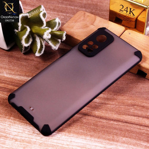 Xiaomi Mi 10 Lite 5G Cover - Black - New Semi Transparent Matte Anti-Drop Camera Protection Case