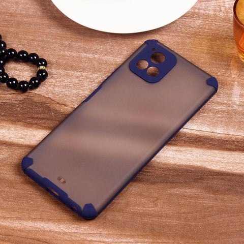 Vivo Y31s - Blue - New Semi Transparent Matte Anti-Drop Camera Protection Case