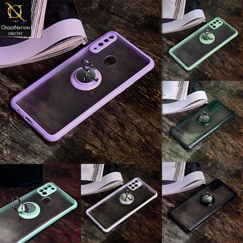 iPhone 8 Plus / 7 Plus Cover - Purple - New Fresh Look Steel Finger Grip 360 Rotation Holder Back Shell Case