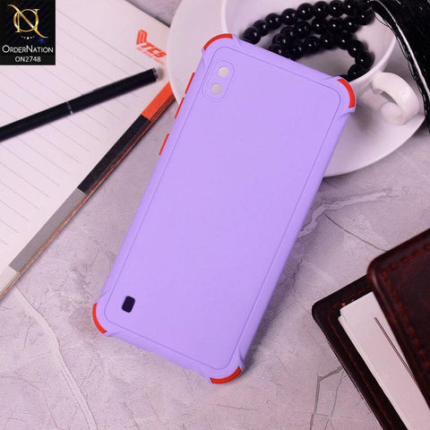 Samsung Galaxy A10 Cover - Purple - Soft New Stylish Matte Look Case