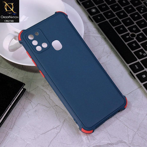 Samsung Galaxy A21s Cover - Deep Blue - Soft New Stylish Matte Look Case