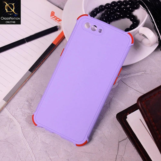Oppo A3s Cover - Purple - Soft New Stylish Matte Look Case