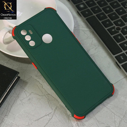 Oppo A53s Cover - Green - Soft New Stylish Matte Look Case