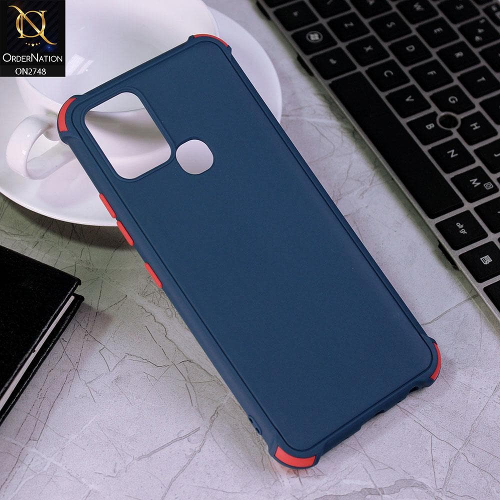 Infinix Hot 10 Cover - Deep Blue - Soft New Stylish Matte Look Case