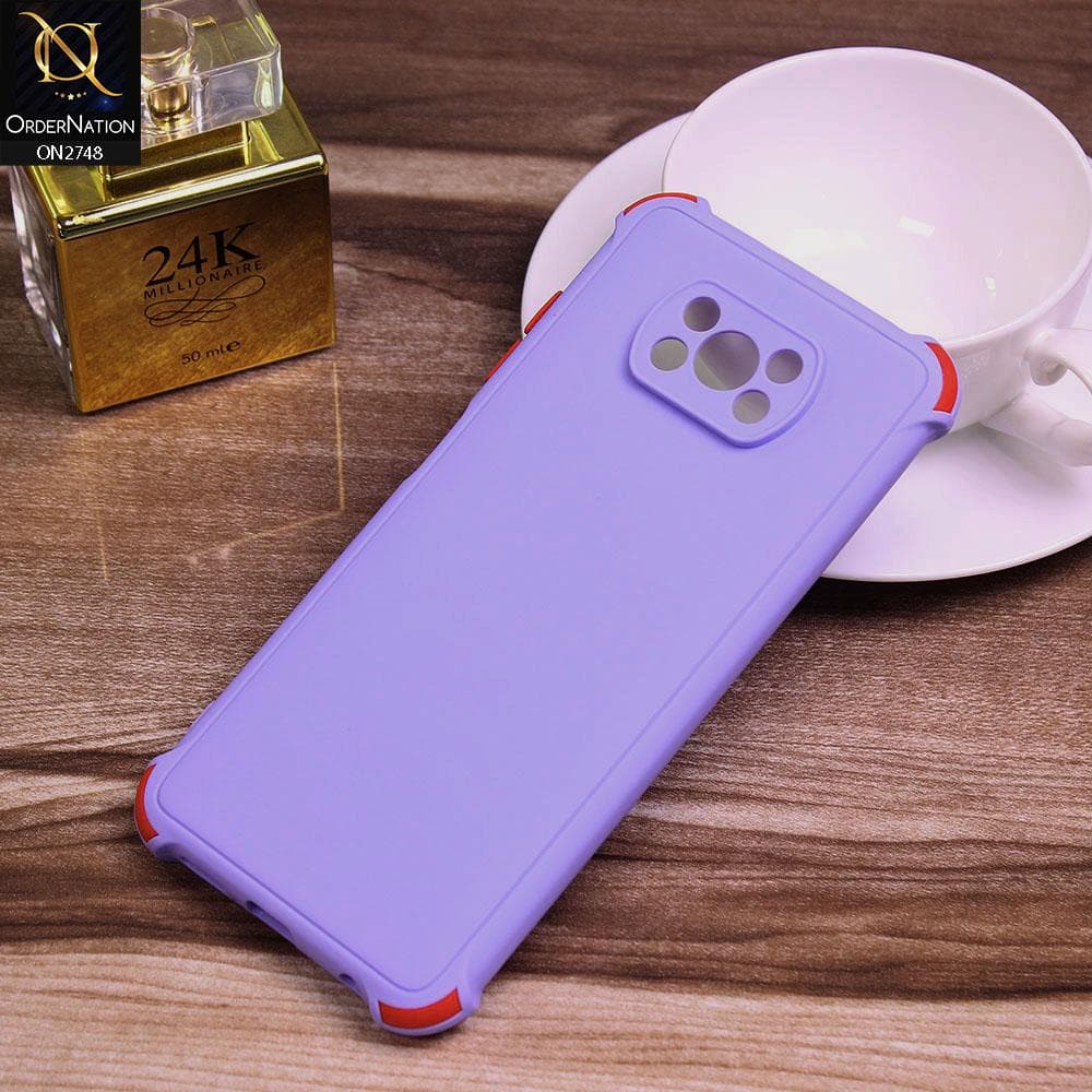 Xiaomi Poco X3 Cover - Purple - Soft New Stylish Matte Look Case