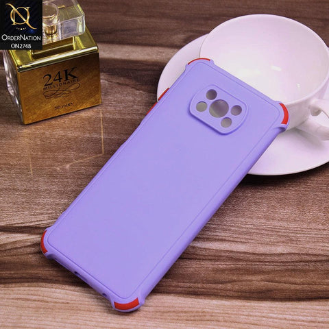 Xiaomi Poco X3 Cover - Purple - Soft New Stylish Matte Look Case
