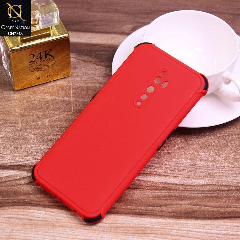 Oppo Reno 2Z Cover - Red - Soft New Stylish Matte Look Case