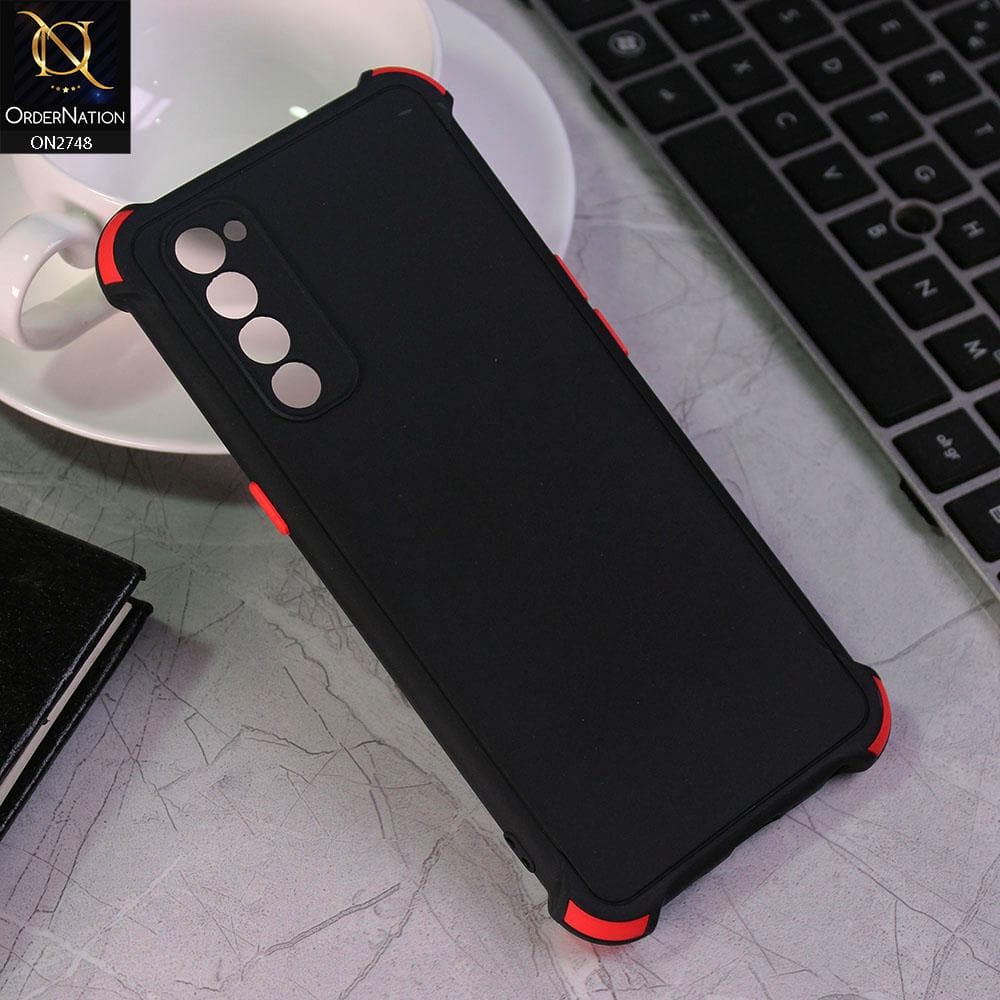 Oppo Reno 4 Pro Cover - Black - Soft New Stylish Matte Look Case