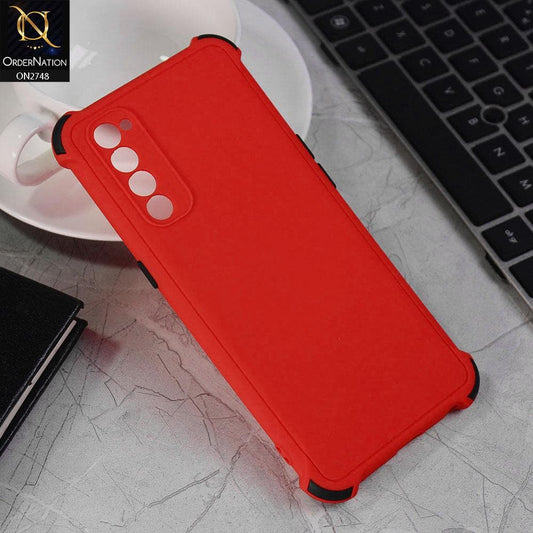 Oppo Reno 4 Pro Cover - Red - Soft New Stylish Matte Look Case