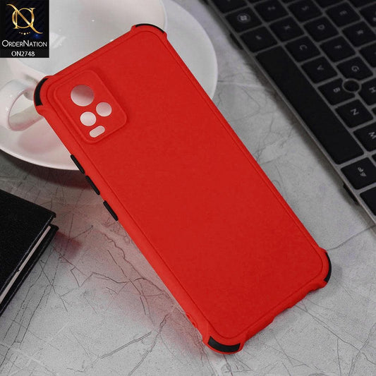 Vivo V20 Cover - Red - Soft New Stylish Matte Look Case