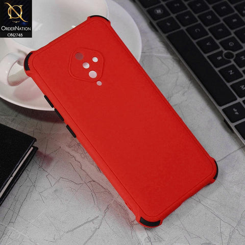 Vivo Y51 2020 Cover - Red - Soft New Stylish Matte Look Case