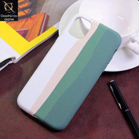 iPhone 11 Pro Max Cover - Green - Rainbow Series Liquid Soft Silicon Case