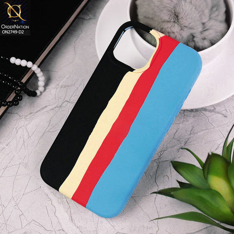 iPhone 14 Cover - Design 2 - Rainbow Series Liquid Soft Silicon Case