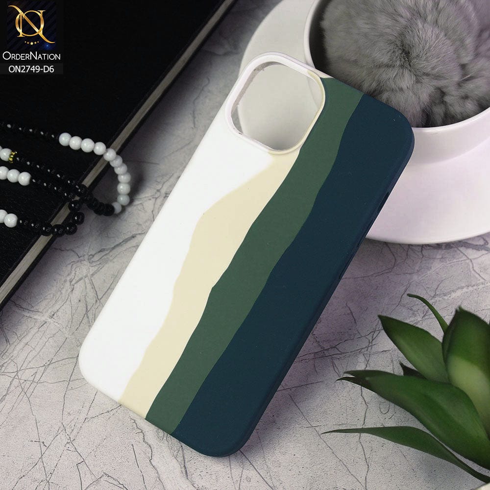 iPhone 14 Cover - Design 6 - Rainbow Series Liquid Soft Silicon Case