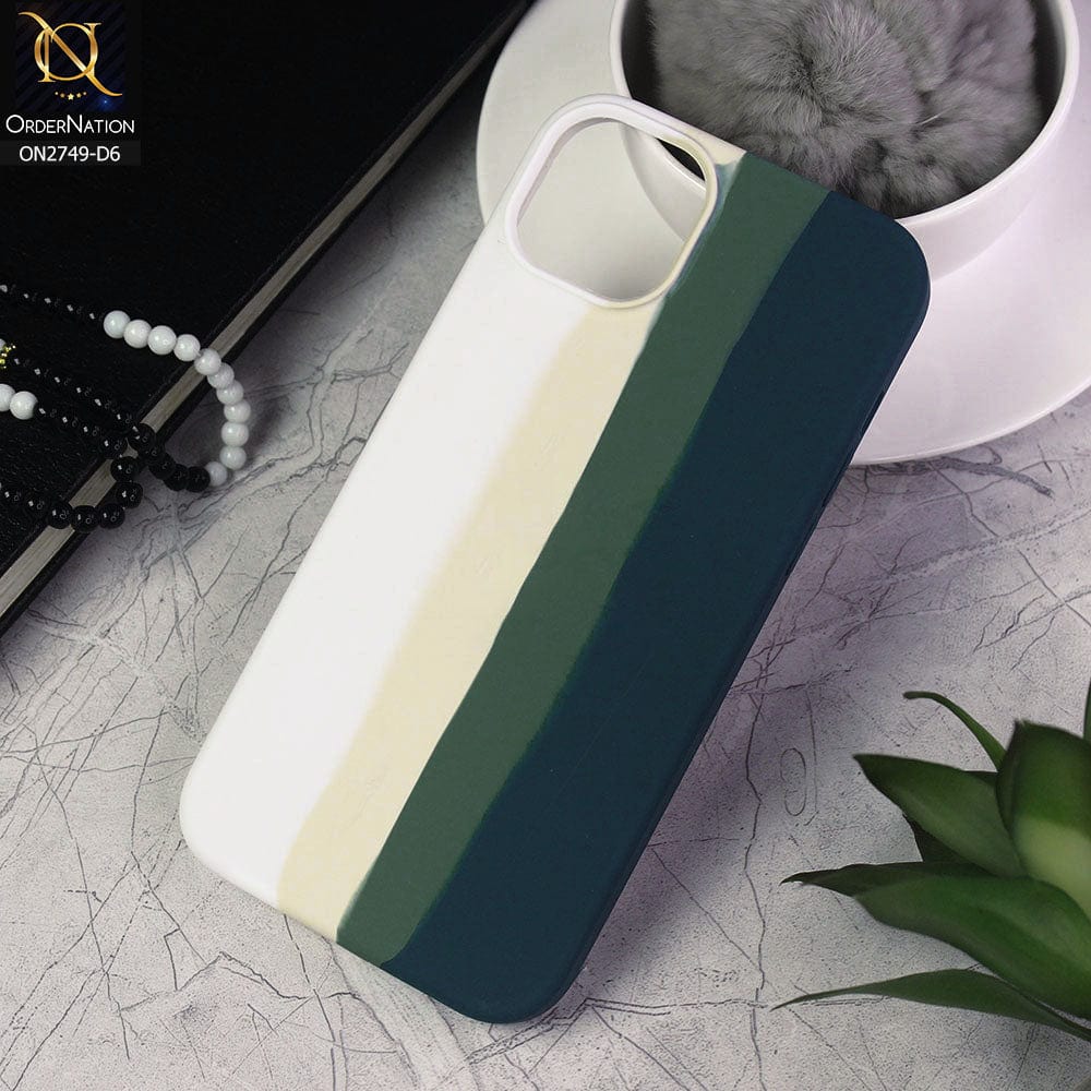 iPhone 14 Plus Cover - Design 6 - Rainbow Series Liquid Soft Silicon Case