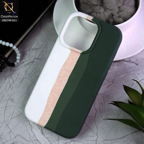 iPhone 14 Pro Cover - Design 11 - Rainbow Series Liquid Soft Silicon Case