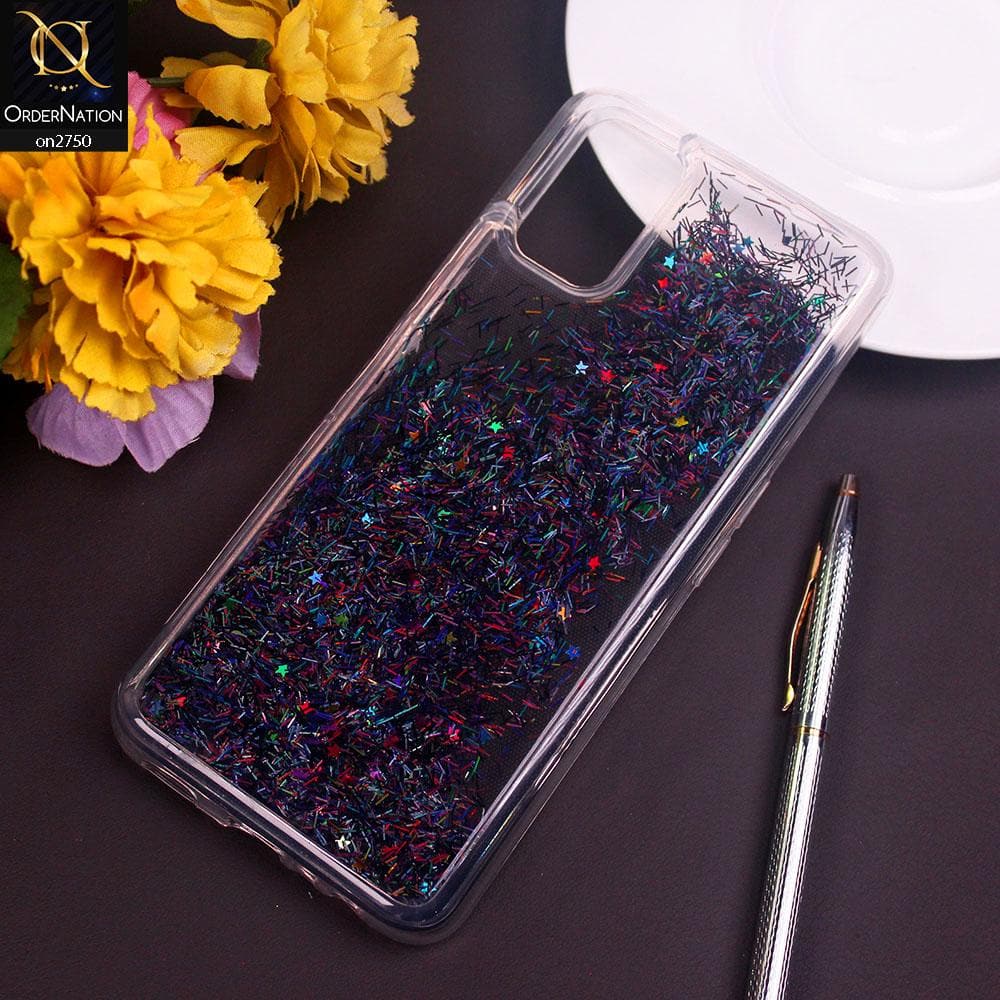 Oppo A92 Cover - Black - New Fashion Girlish Loopan Liquid Star Soft Case