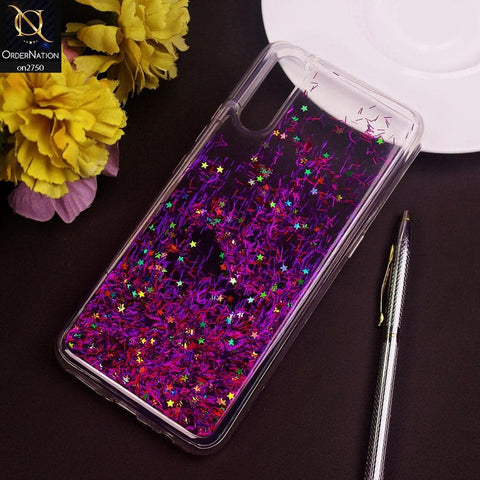 Vivo S1 Cover - Purple - New Fashion Girlish Loopan Liquid Star Soft Case