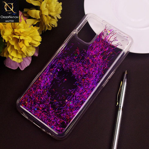 Vivo V19 Cover - Purple - New Fashion Girlish Loopan Liquid Star Soft Case