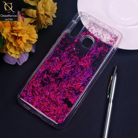 Vivo Y12 Cover - Pink - New Fashion Girlish Loopan Liquid Star Soft Case