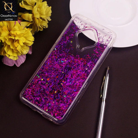Vivo Y51 (2020 December) Cover - Purple - New Fashion Girlish Loopan Liquid Star Soft Case