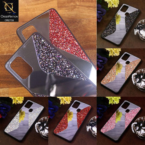iPhone 8 Plus / 7 Plus Cover - Pink - Rhimestones Mirror Waves Soft Case