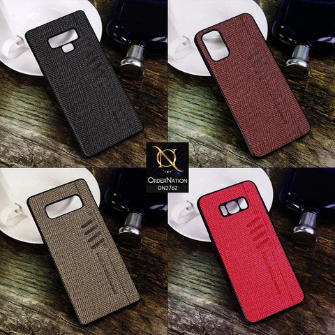 Infinix Hot 9 Play Cover - Maroon - Soft New Fresh Look Jeans Texture Case