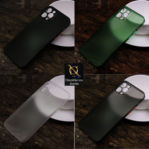 iPhone 12 Pro - Green - New Colored Semi-Transparent Ultra Thin Paper Shell Case