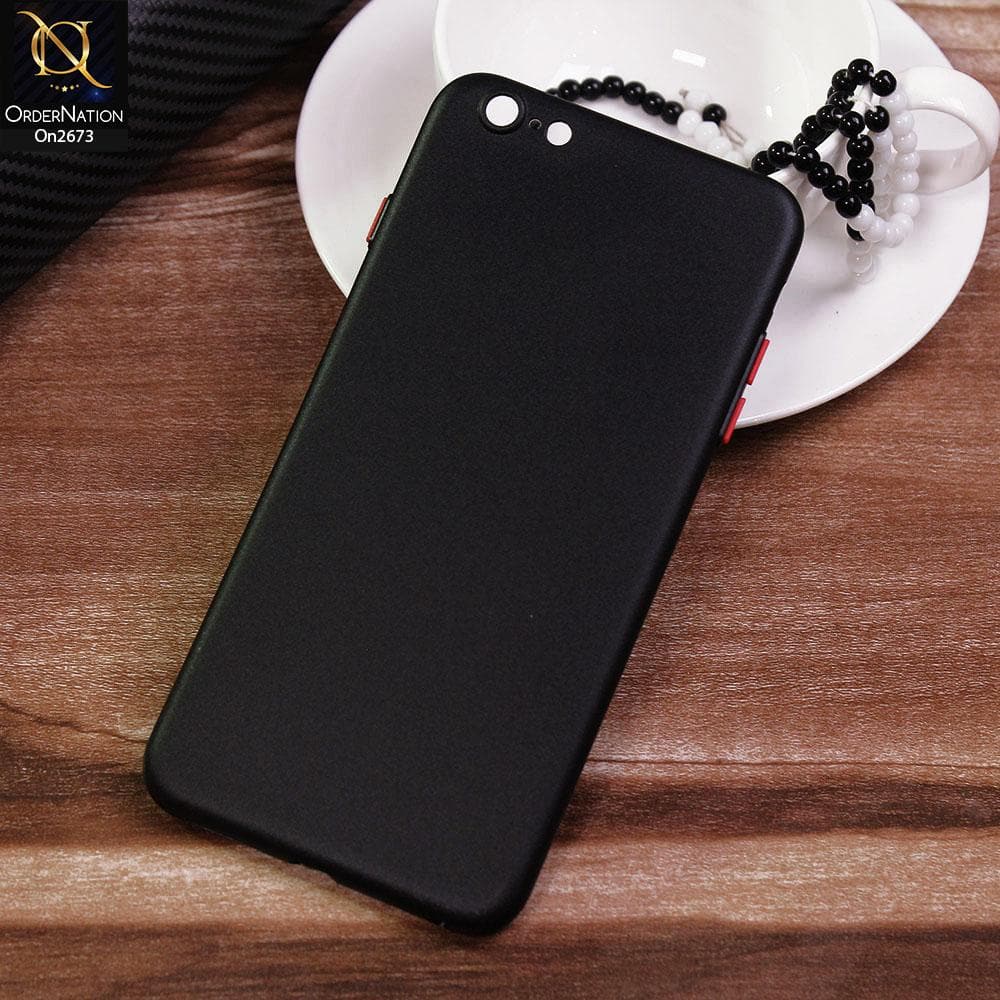 iPhone 6s Plus / 6 Plus - Black - New Colored Semi-Transparent Ultra Thin Paper Shell Case
