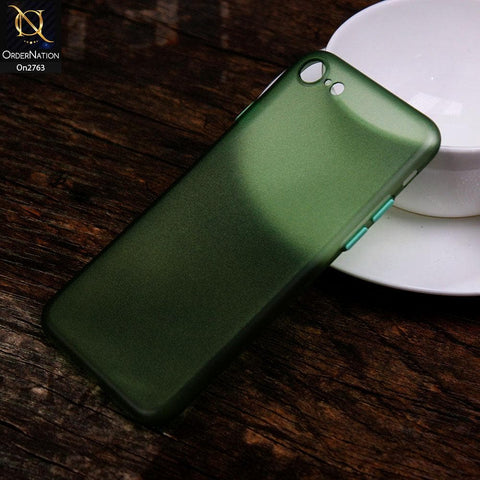 iPhone 8 / 7 - Green - New Colored Semi-Transparent Ultra Thin Paper Shell Case