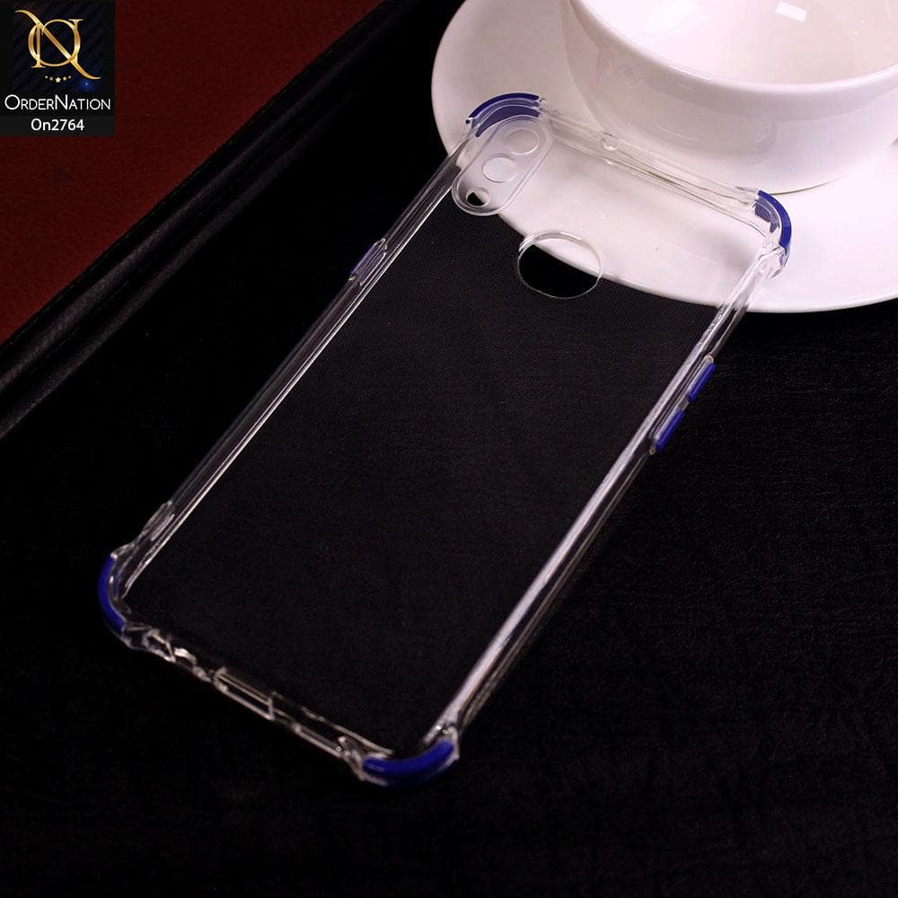 Samsung Galaxy A10s - Blue - Soft Anti Shock Colorfull Corner Back Clear Case