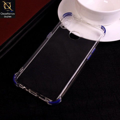 Samsung Galaxy A10s - Blue - Soft Anti Shock Colorfull Corner Back Clear Case