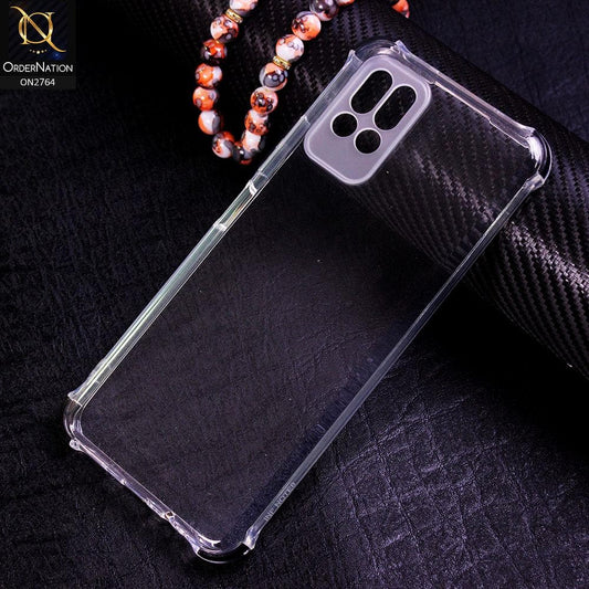 Infinix Note 8 Cover - Black - Soft Anti Shock Colorfull Corner Back Clear Case