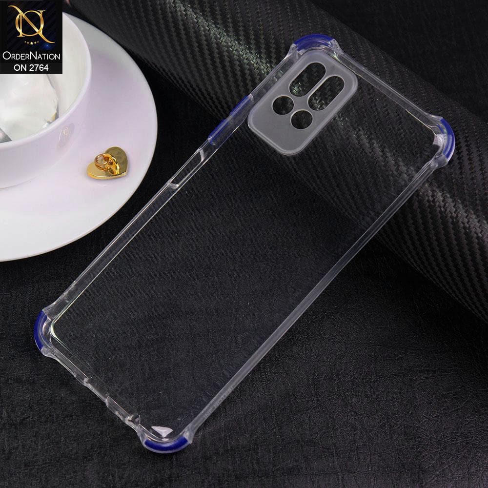 Infinix Note 8i Cover - Blue - Soft Anti Shock Colorful Corner Back Clear Case