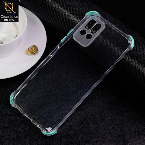 Infinix Note 8i Cover - Cyan - Soft Anti Shock Colorful Corner Back Clear Case