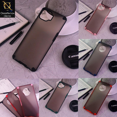 Infinix Hot 10 Cover - Green - New Semi Transparent Matte Anti-Drop Camera Protection Case