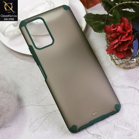 Infinix Note 8i Cover - Green - New Semi Transparent Matte Anti-Drop Camera Protection Case