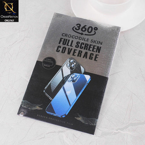 iPhone 12 Pro Max Protector -  360 Full Protection Crocks Textured Transparent Skin