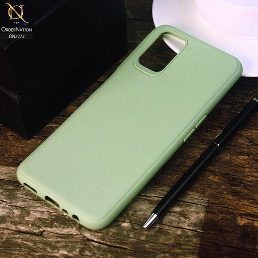 Oppo A52 Cover - Light Green -Candy Colour Tpu Soft Case
