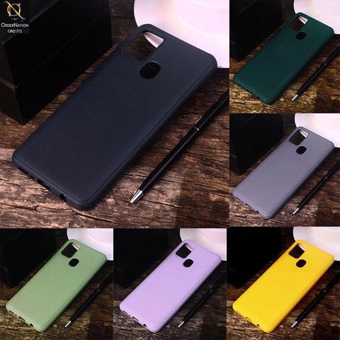 Huawei Nova 6 SE Cover - Light Green -Candy Colour Tpu Soft Case