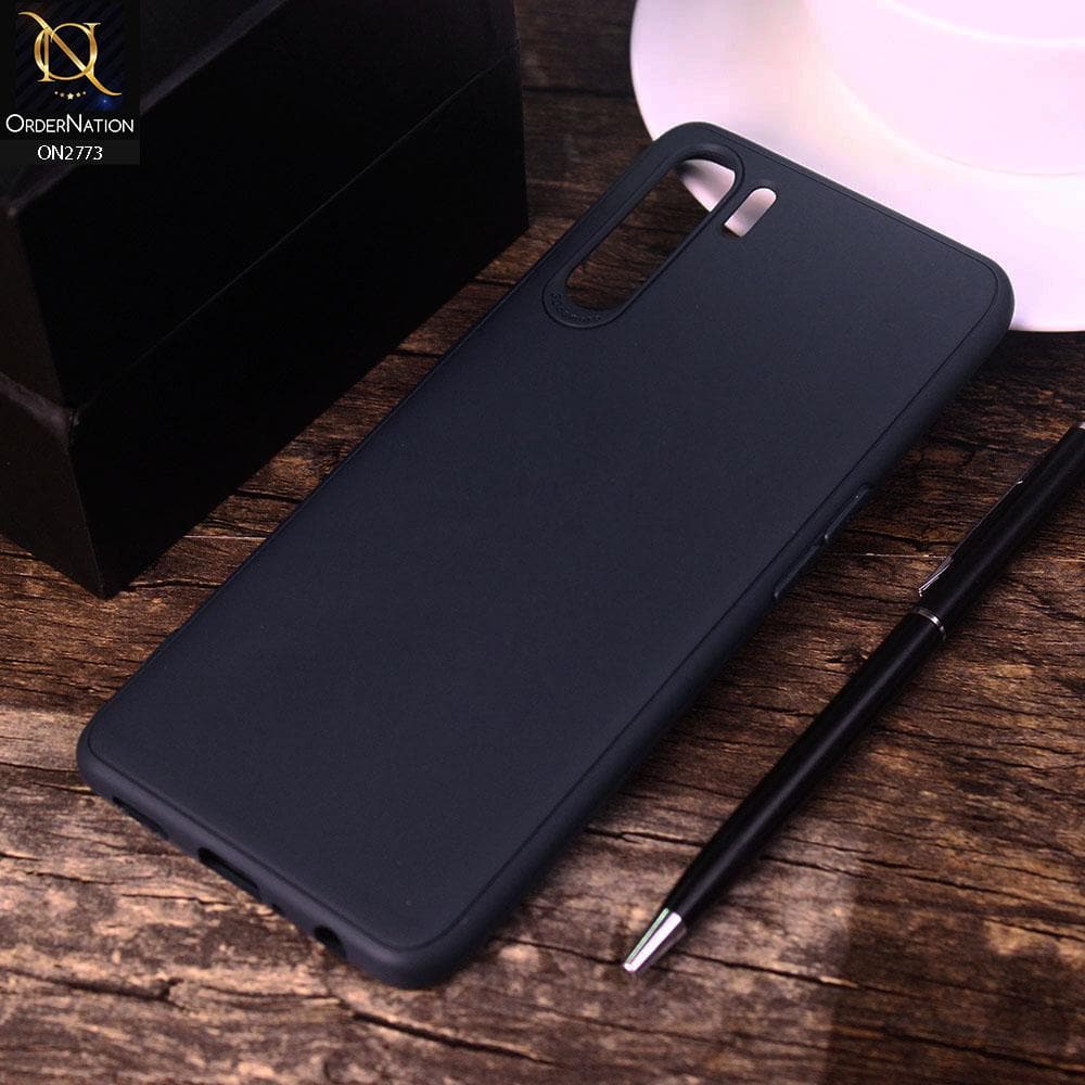 Oppo A91 Cover - Dark Blue - Candy Colour Tpu Soft Case
