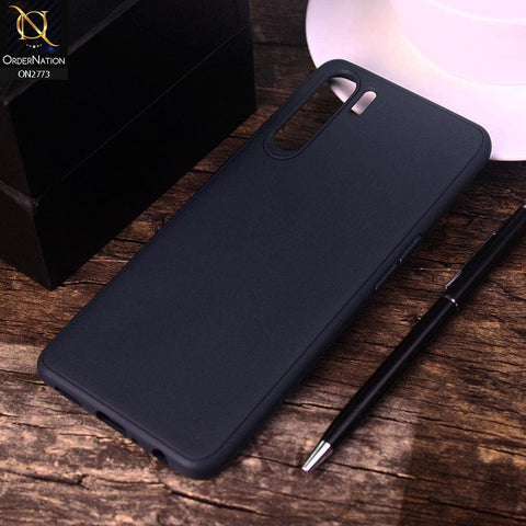 Oppo Reno 3 Cover - Dark Blue - Candy Colour Tpu Soft Case