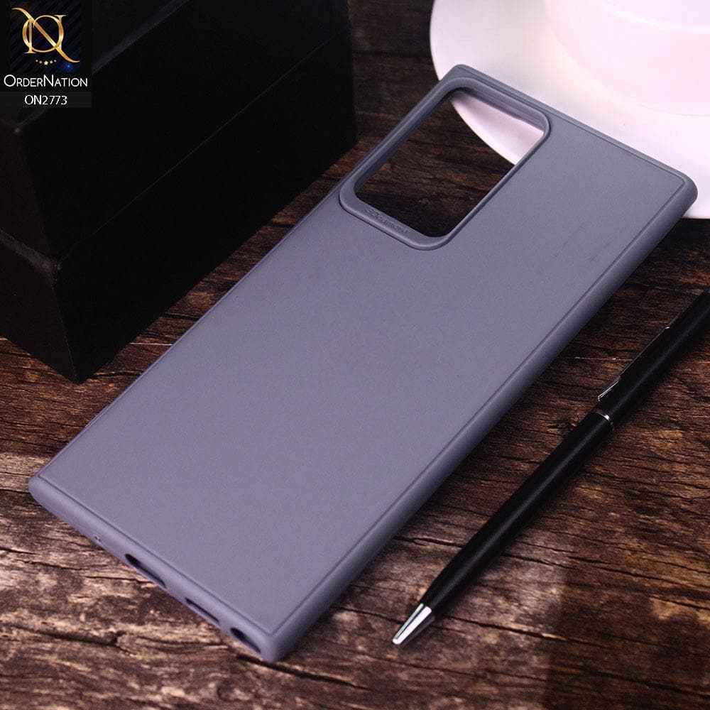 Samsung Galaxy Note 20 Ultra Cover - Gray - Candy Colour Tpu Soft Case