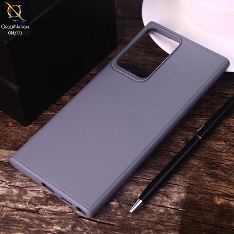 Samsung Galaxy Note 20 Ultra Cover - Gray - Candy Colour Tpu Soft Case