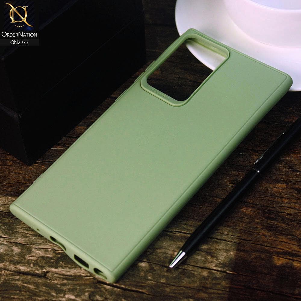 Samsung Galaxy Note 20 Ultra Cover - Light Green - Candy Colour Tpu Soft Case