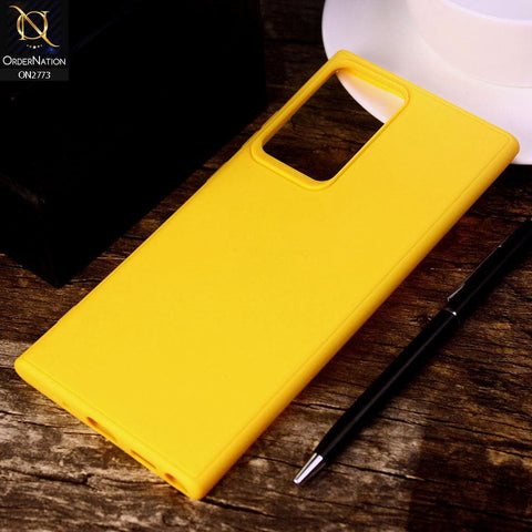 Samsung Galaxy Note 20 Ultra Cover - Yellow - Candy Colour Tpu Soft Case