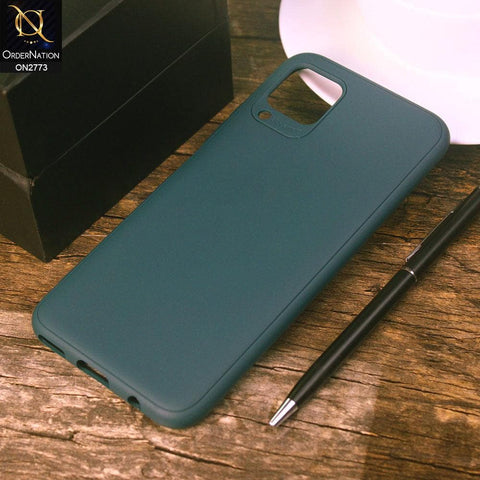Huawei Nova 6 SE Cover - Dark Green - Candy Colour Tpu Soft Case